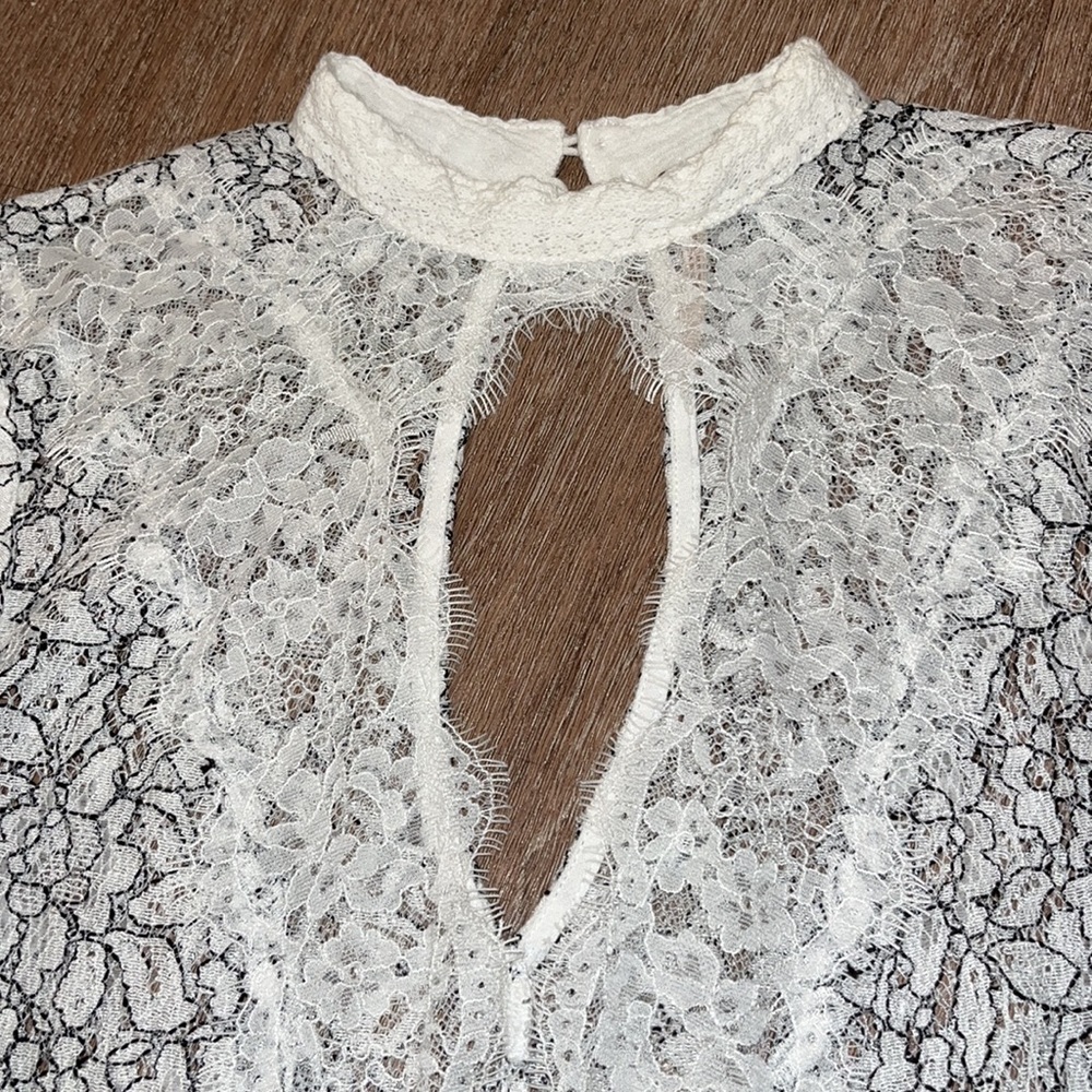 Free People ‘Tell Tale Cutout’ Lace Tunic Mini Dress - Picture 8 of 15